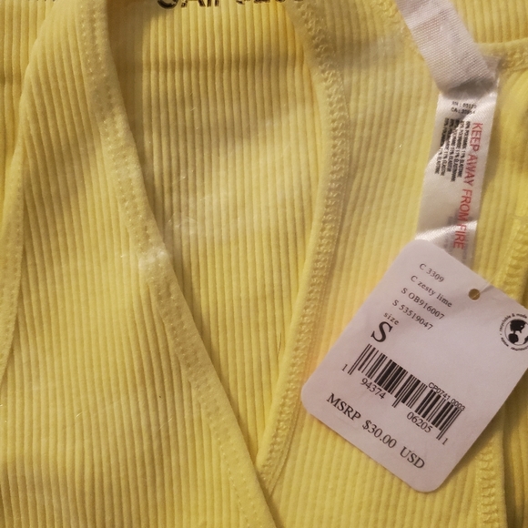 FP Movement Zesty Lime Crop Small NWT - Picture 3 of 3